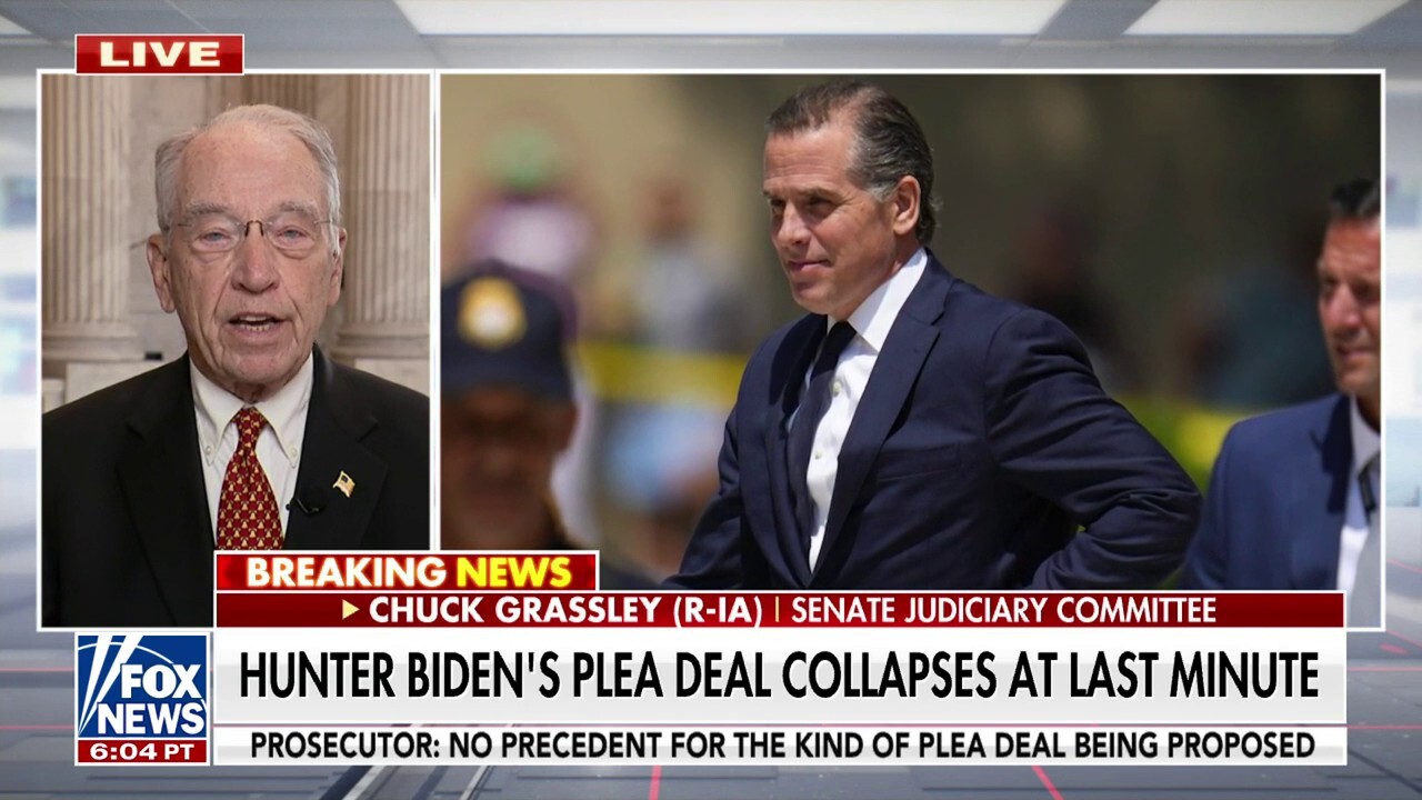 Grassley says Hunter Biden judge was right to question 'sweetheart' deal: FBI must 'do their job'