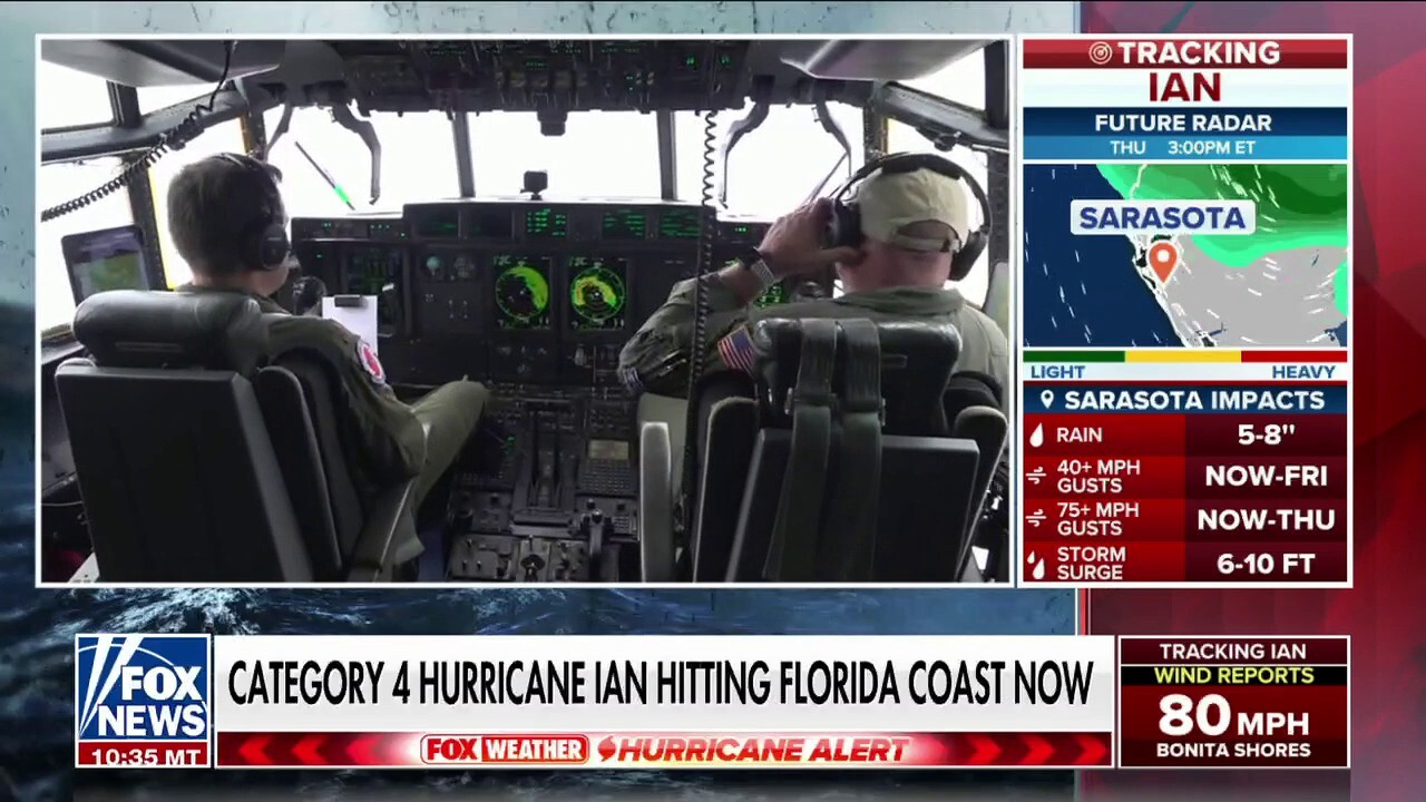 Hurricane hunter flight forced to turn around due to Ian's power