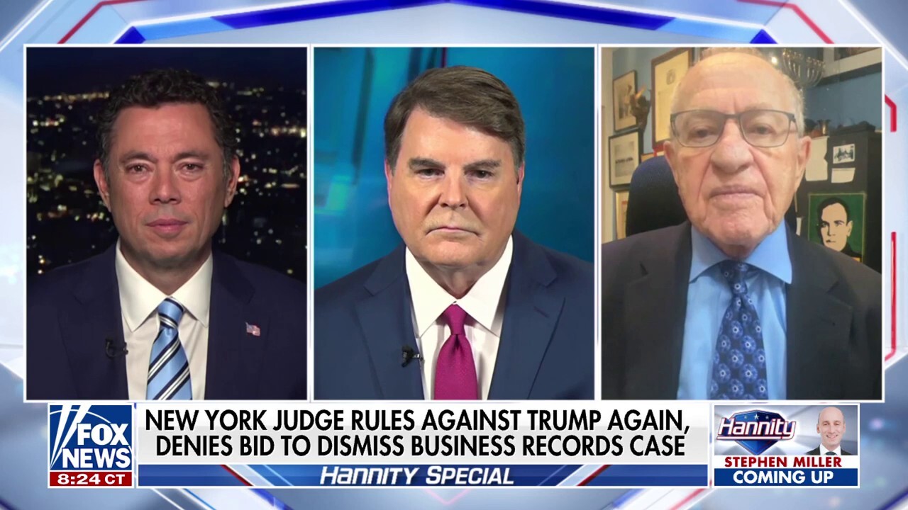 Fox News legal analyst Gregg Jarrett and Harvard Law professor emeritus Alan Dershowitz discuss the latest developments in the New York legal case against President-elect Donald Trump during an appearance on ‘Hannity.’