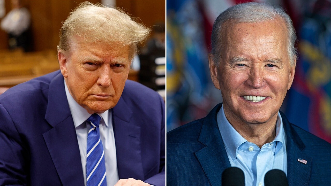 Biden campaigns in Pennsylvania while Trump attends court in New York