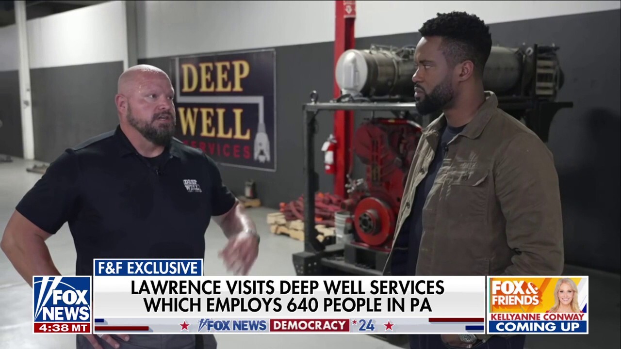 'Fox & Friends' host Lawrence Jones visits Deep Well Services and talks to energy workers in Pennsylvania.
