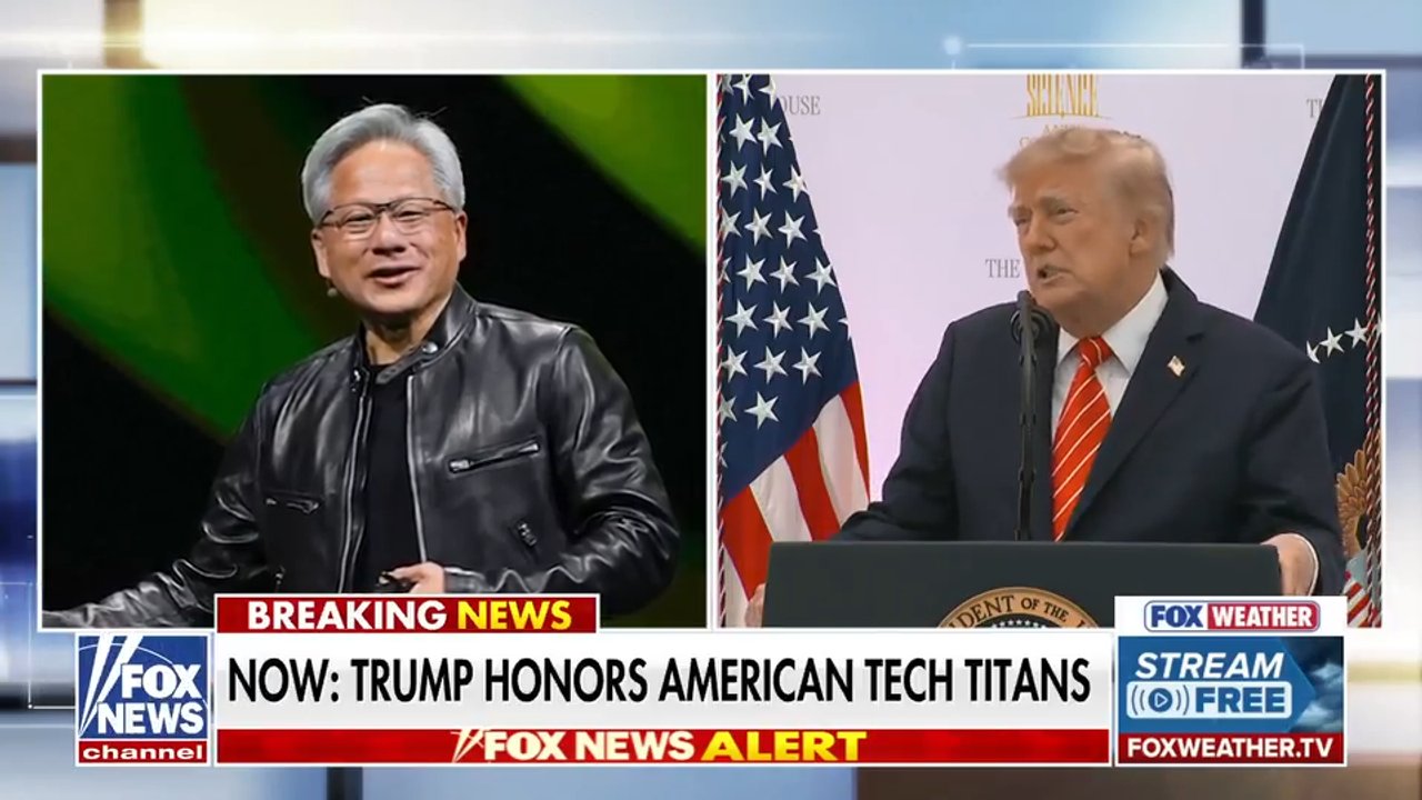 Trump honors Nvidia CEO with major award