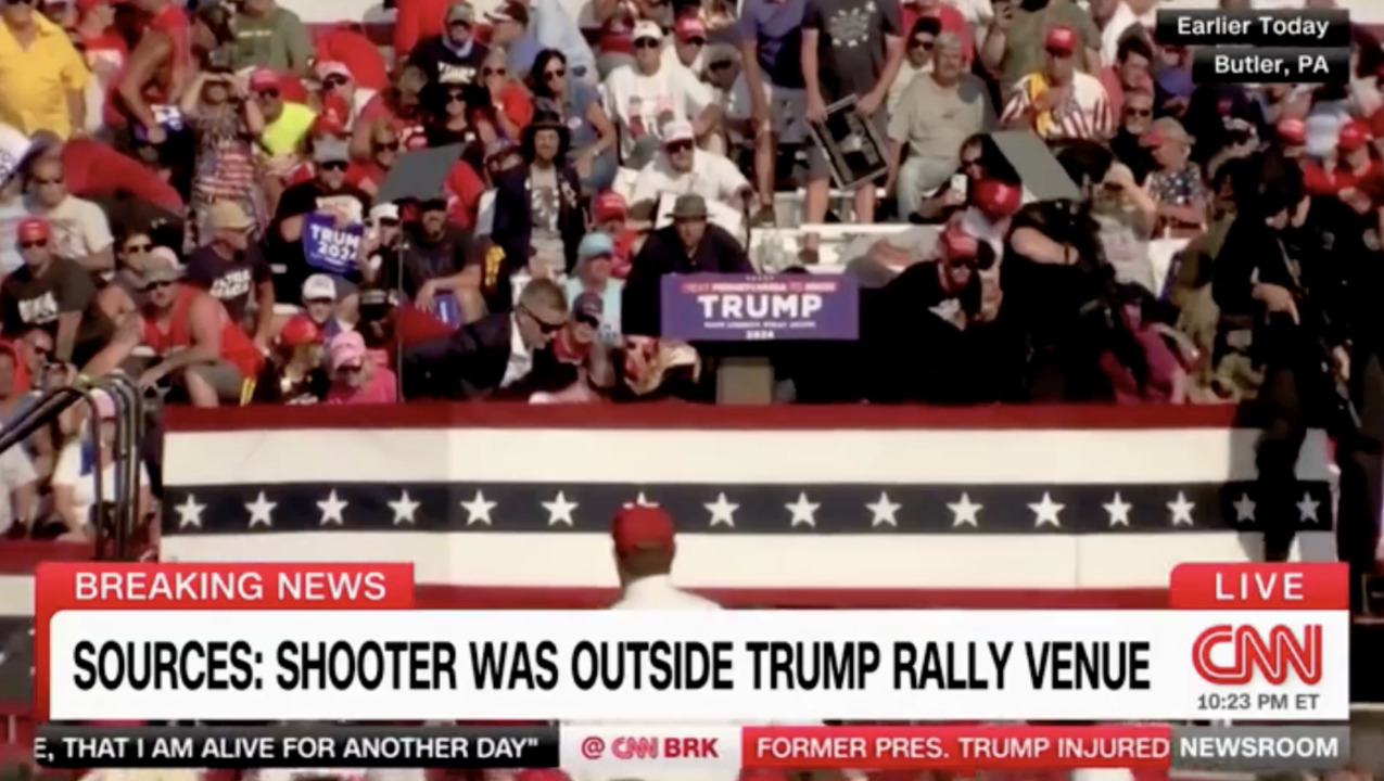  CNN host scolds Trump for saying 'Fight!' in immediate aftermath of assassination attempt