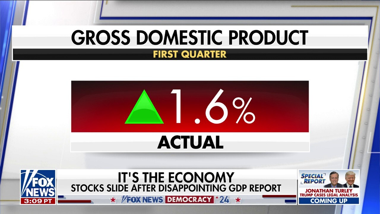 Fox News White House correspondent Jacqui Heinrich reports on a 'disappointing' GDP report and the Biden administration's response on 'Special Report.'