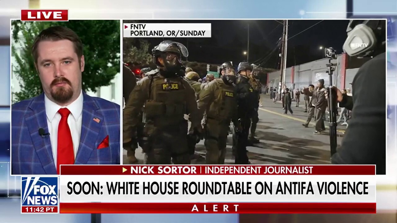 Independent journalist says Portland protestors are ‘deranged’ as White House hosts roundtable on Antifa