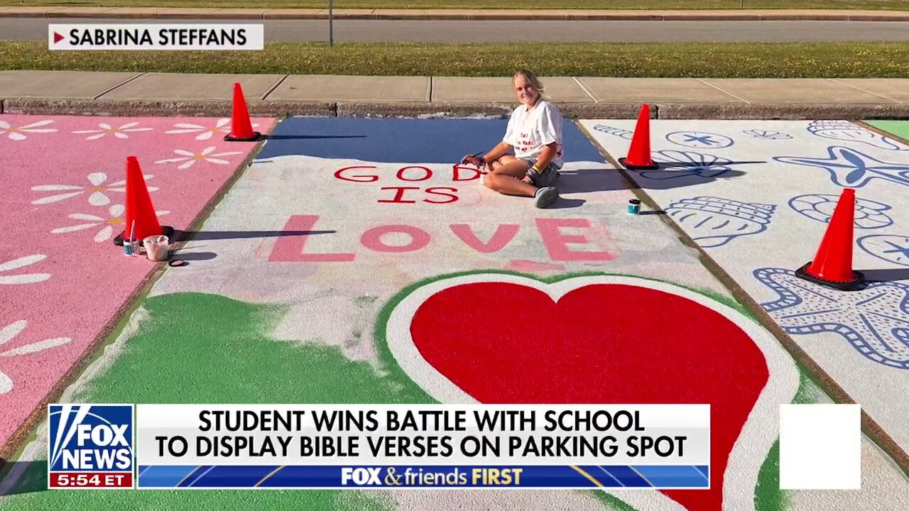 High school senior wins battle with school to display Bible verses on parking spot