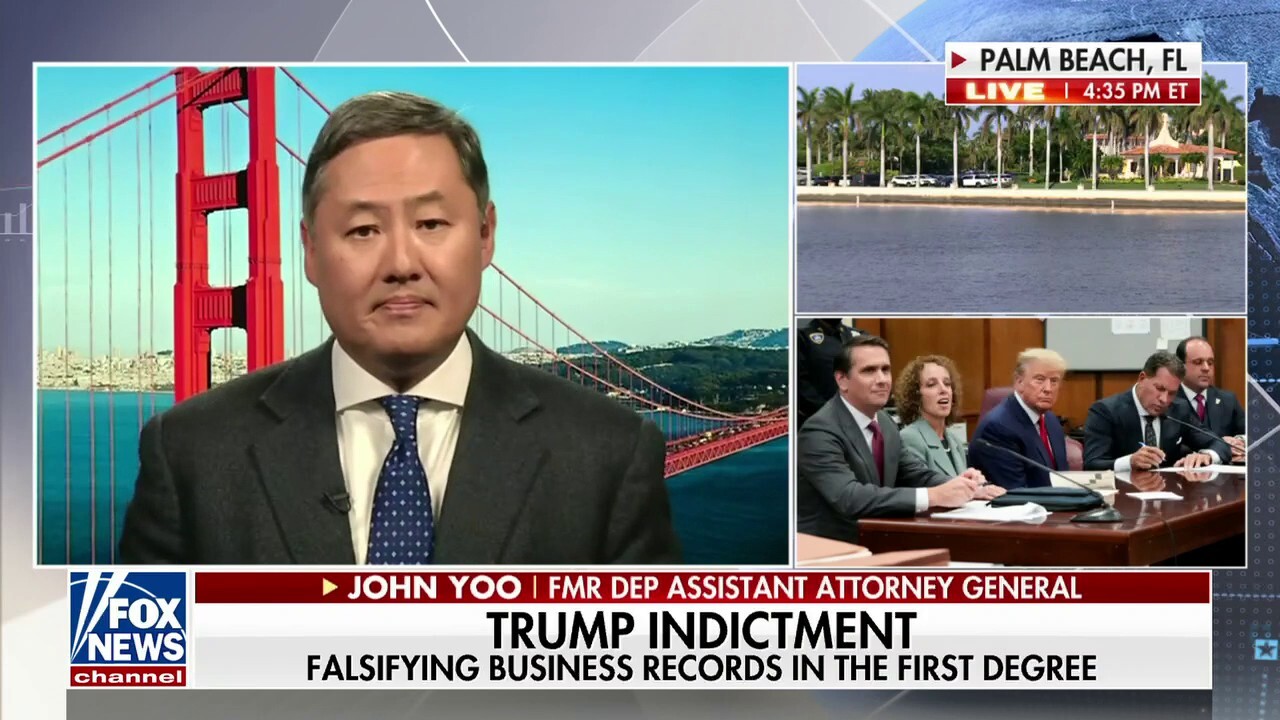 The Trump indictment seems like a 'nothing burger': John Yoo 