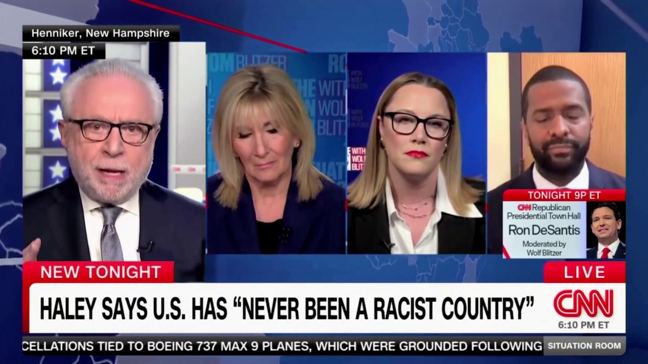 Улф Блицър от CNN се раздразни, когато участник в панела защитава Ники Хейли заради забележките, че САЩ никога не са били расисти