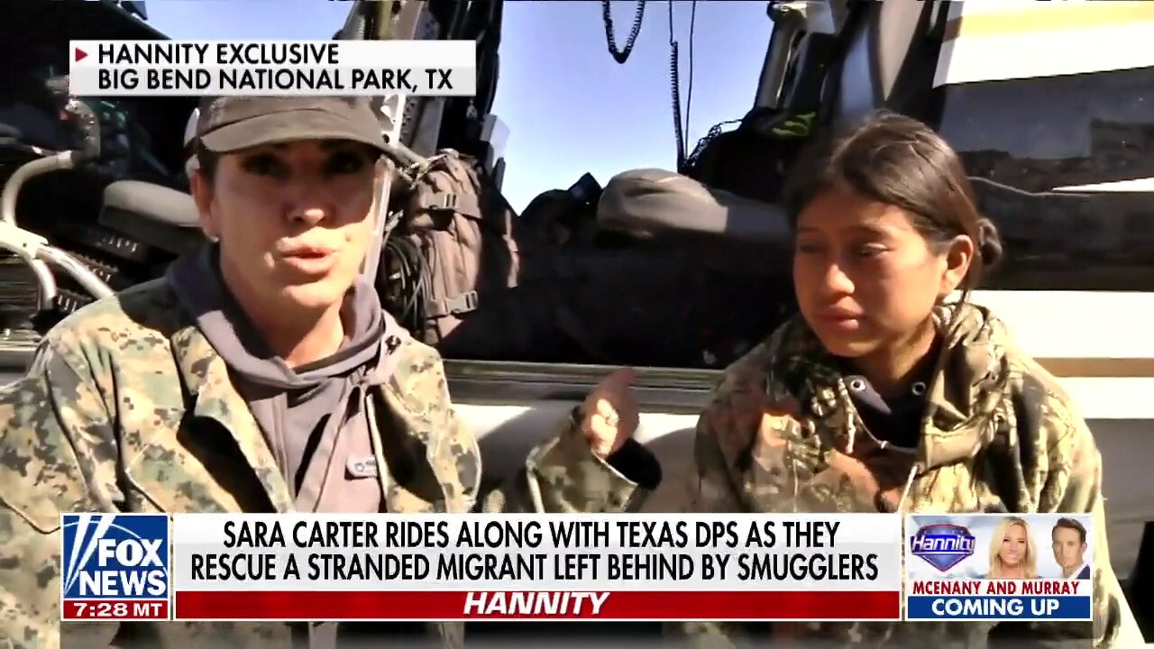Sara Carter encounters women at border stranded by human smugglers