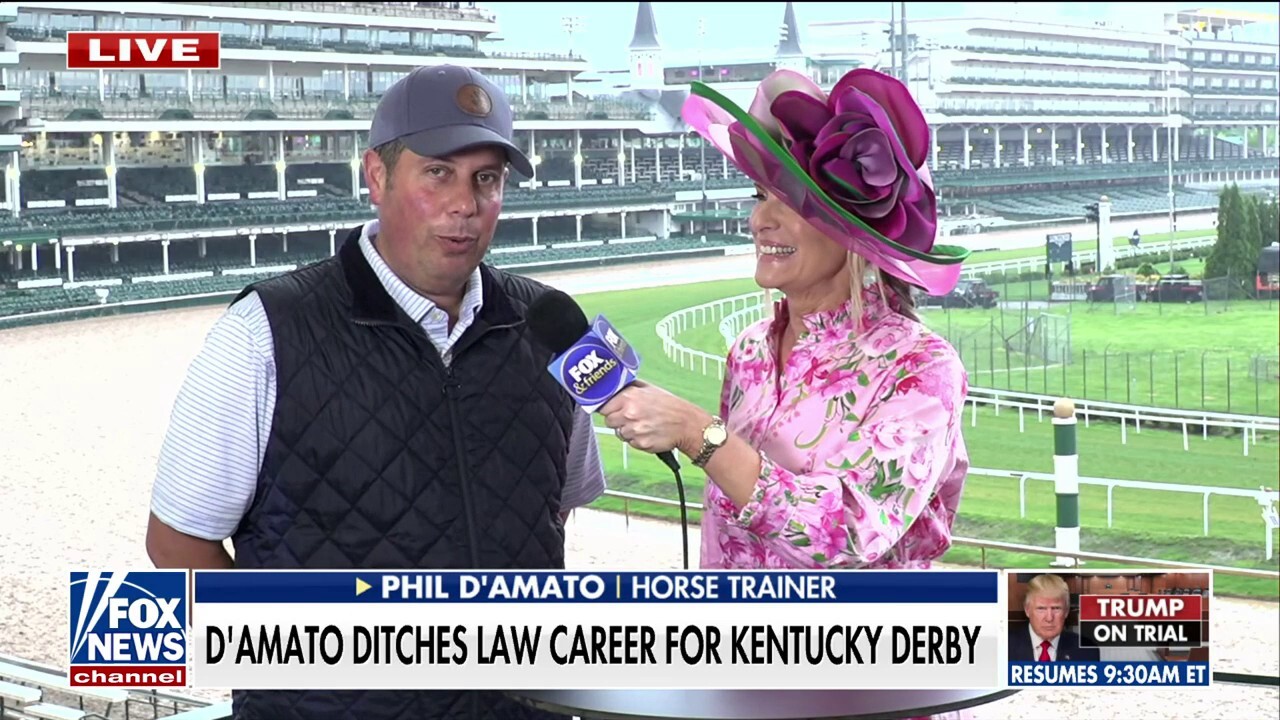 Fox News senior meteorologist Janice Dean speaks to Phil D'Amato about leaving his law career to follow his dreams on the track on 'FOX & Friends.'