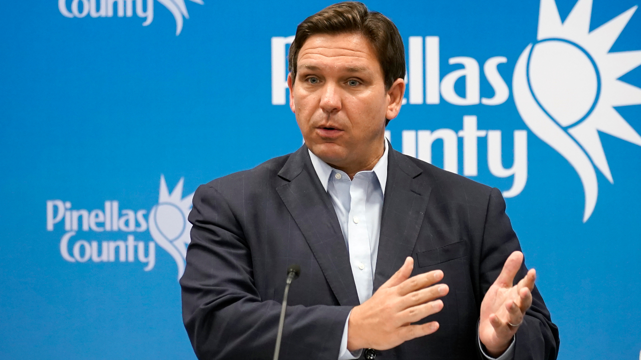 Governor Ron DeSantis holds a press conference ahead of Hurricane Ian landfall