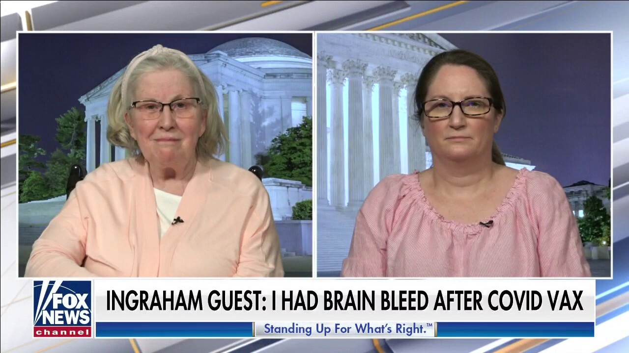 Ingraham guest says she had brain bleed after second dose of COVID vaccine