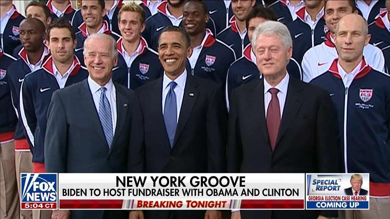 Biden hosts lavish fundraiser with Obama and Clinton