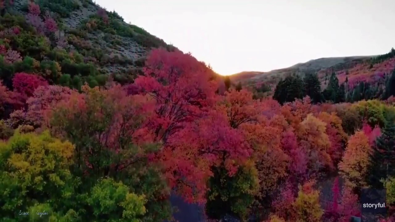 Vibrant autumn colors spread across Utah