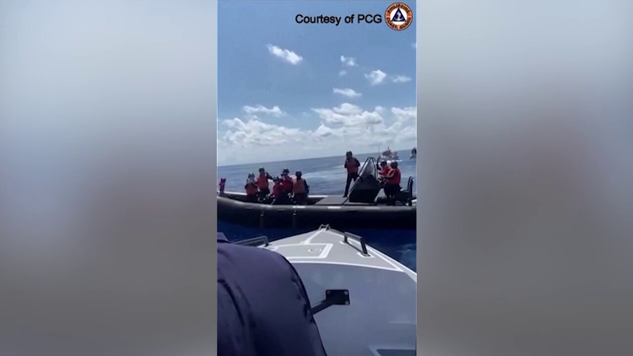WATCH: Chinese rubber boat blocks Philippines coast guard in the middle of a medical evacuation