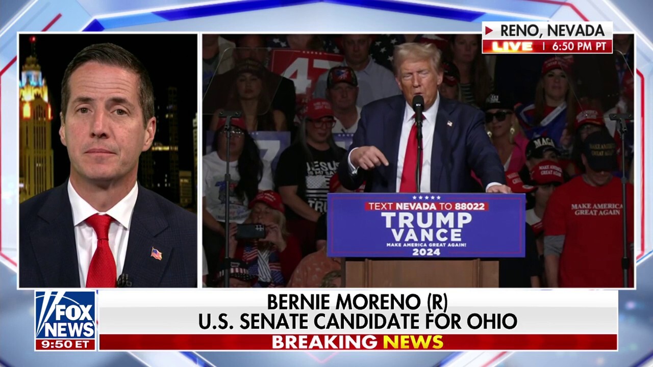 Ohio Senate candidate Bernie Moreno comments on the state of the 2024 election on ‘Hannity.’