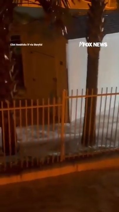 Isaias sends floodwaters RUSHING into Florida yard