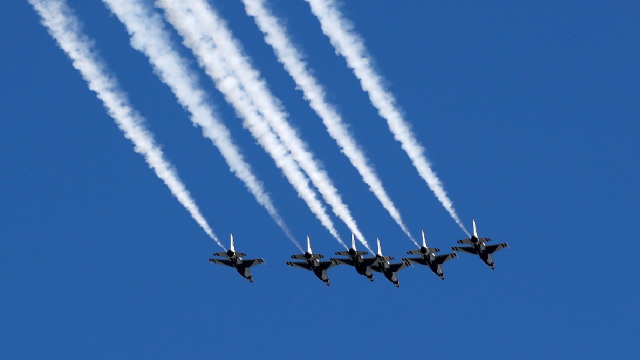 Thunderbirds and Blue Angels kick off nationwide 'America Strong' tour