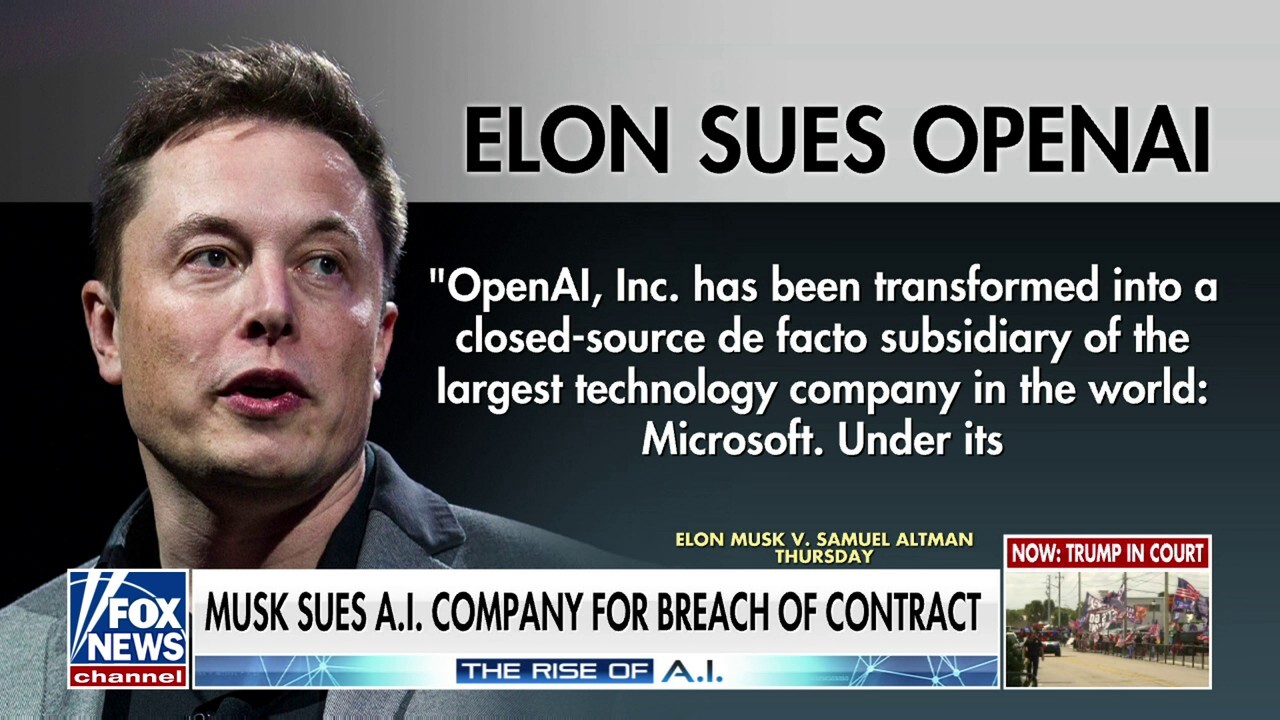 Elon Musk sues AI company over breach of contract