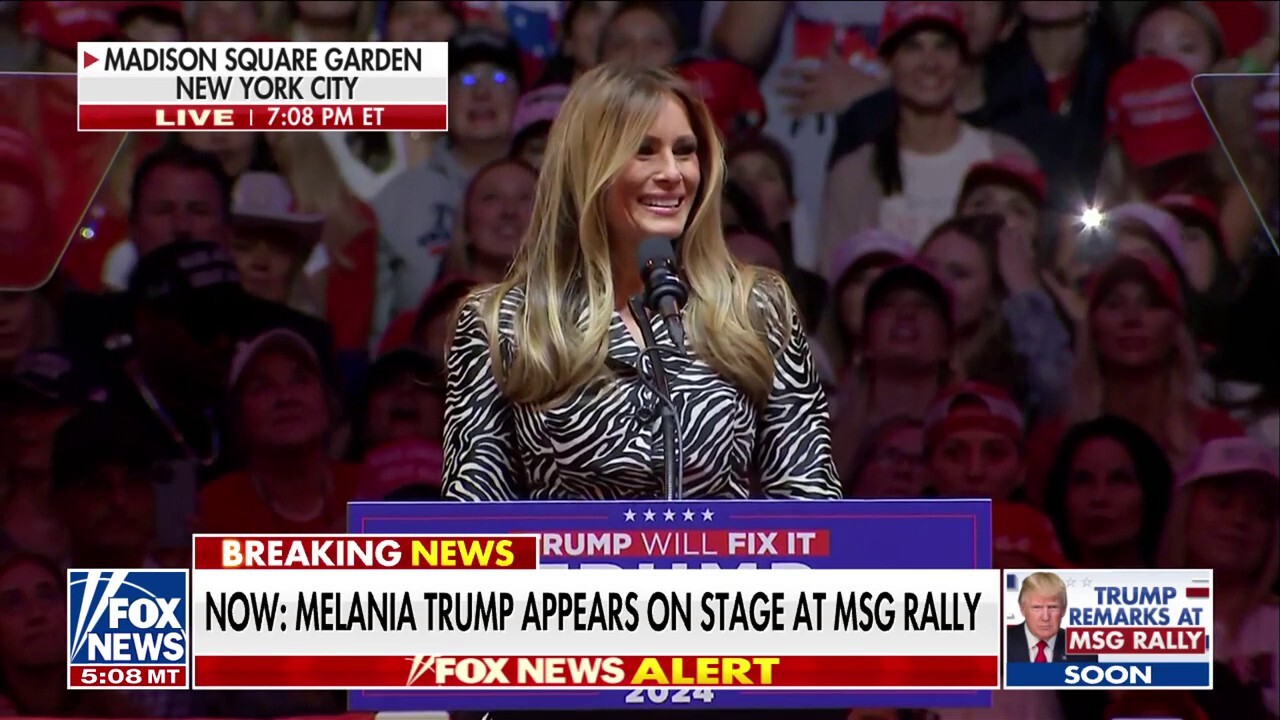 Melania Trump makes surprise appearance at Madison Square Garden rally