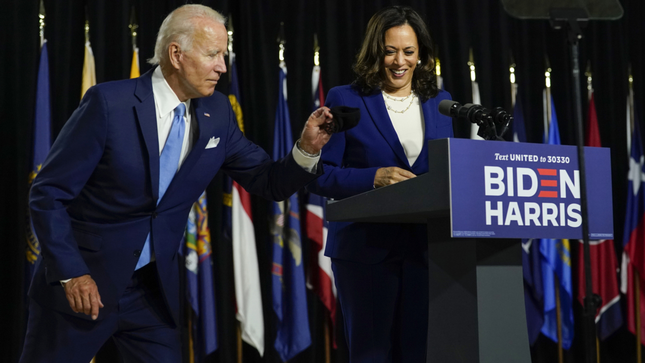 Joe Biden, Kamala Harris make first joint appearance as Democratic presidential ticket