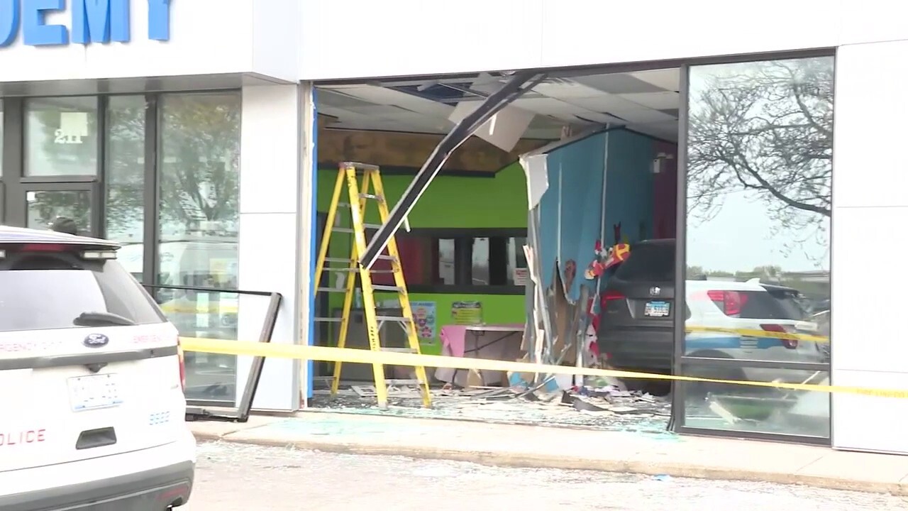 Chicago car crashes into day care center, leaving 2 adults and one child injured