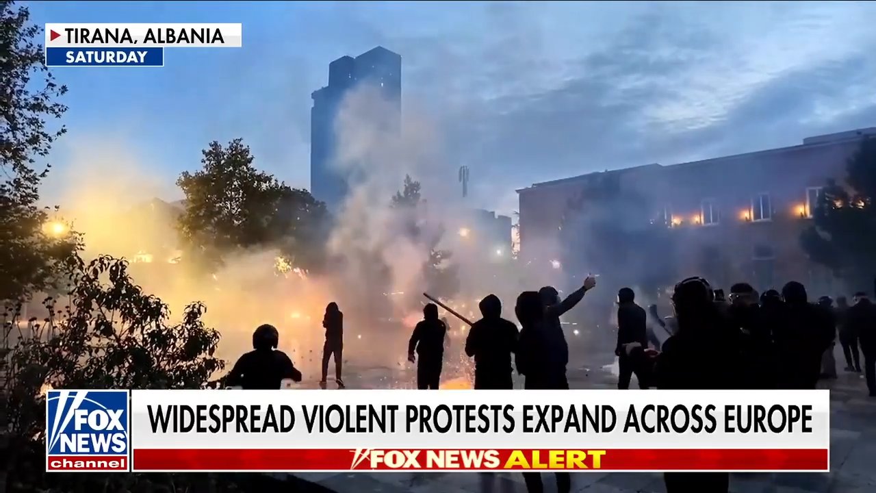 France riots spread to Albania, beyond as demonstrators clash with police
