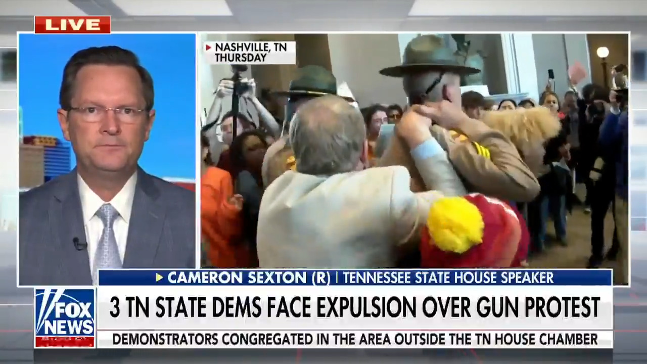 Tennessee House speaker calls for expulsion of Democrats who led gun protest