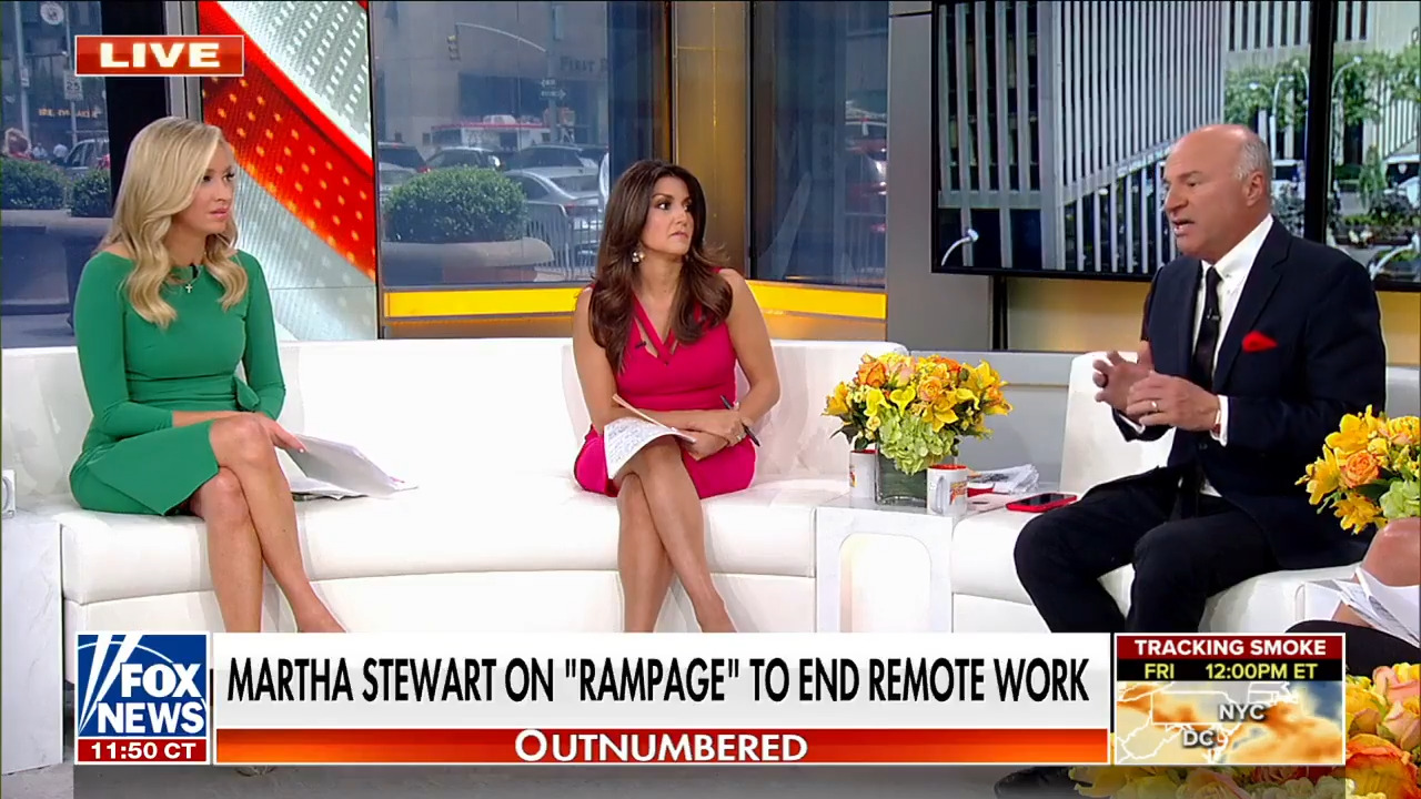 Kevin O'Leary answers Martha Stewart's 'rampage' against remote work: People won't work in 'war zone' cities