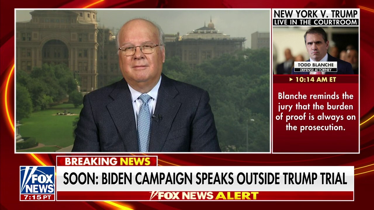 Biden campaign speaking outside Trump trial is ‘premature,’ ‘a mistake’: Karl Rove