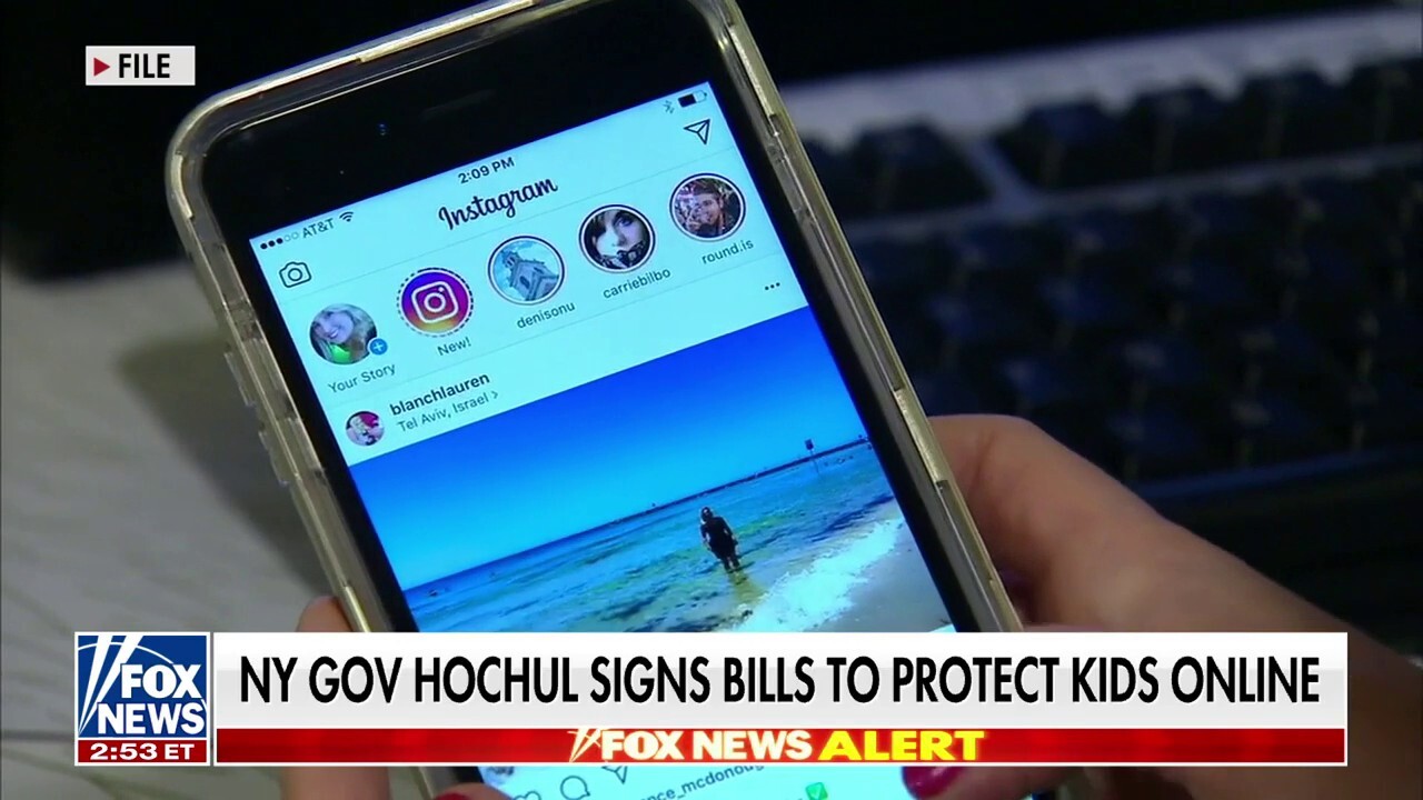 NY governor signs bill to protect kids on social media