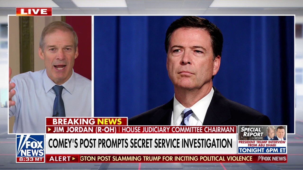 Jim Jordan: James Comey was 'trying to get attention' with cryptic Instagram post