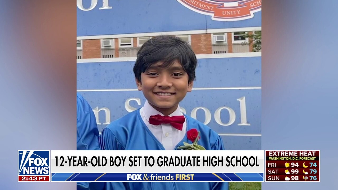 12-year-old set to become the youngest to graduate from NY high school: 'Absolutely insane'