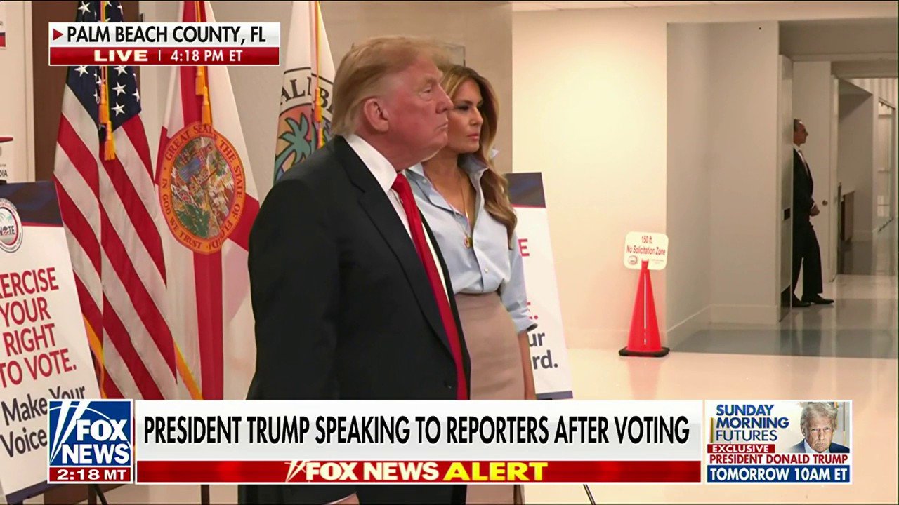 President Trump, first lady Melania Trump cast early voting ballots