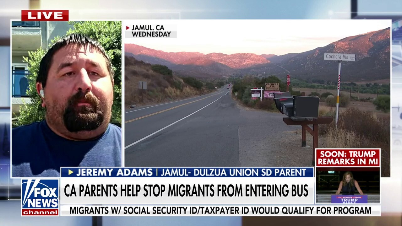 California parent speaks out after migrants reportedly tried to board a school bus