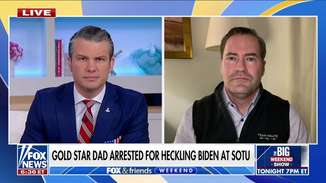 Rep. Michael Waltz Defends Gold Star Dad Arrested For Heckling Biden ...