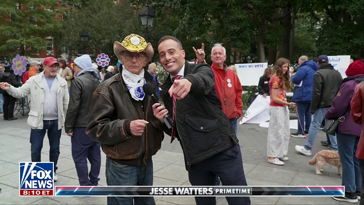 'Jesse Watters Primetime' attends a 'No Kings' protest in NYC