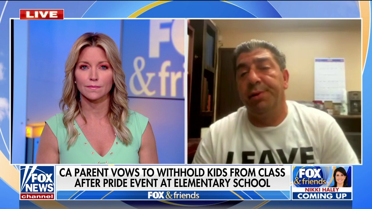 California parent boycotts school after protests break out over Pride event