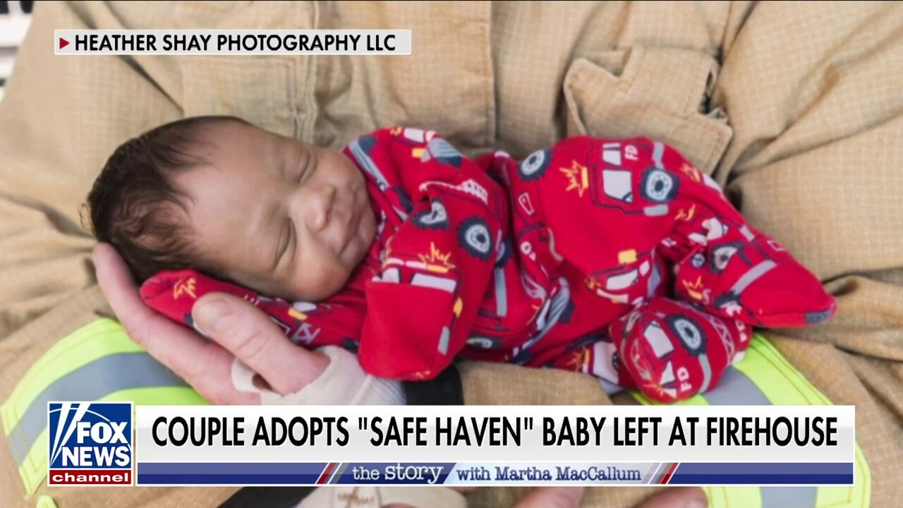 Couple adopts 'safe haven' baby left at firehouse: 'We're really excited'