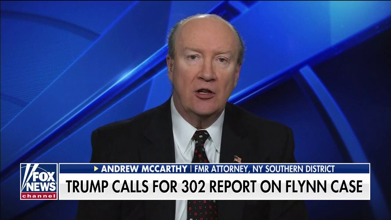Andy McCarthy reacts after Trump calls for 302 report on Flynn case
