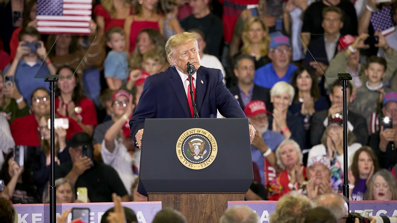 WATCH LIVE: President Trump holds campaign event in Syracuse with Bruce Blakeman