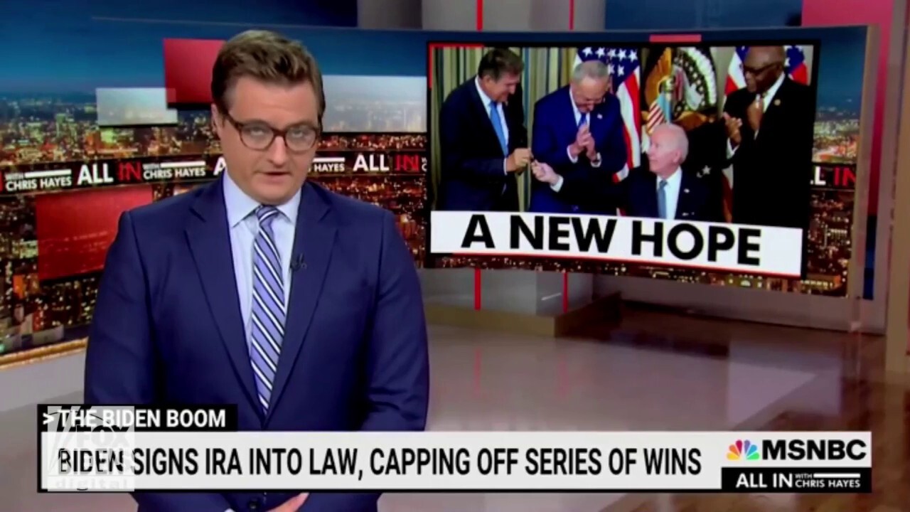Chris Hayes proclaims Biden signing Inflation Reduction Act is 'huge day for the country'