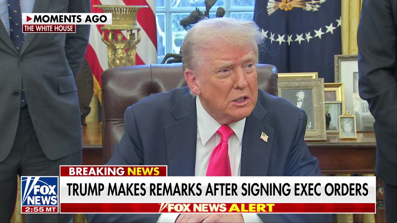 Trump makes remarks after signing executive orders