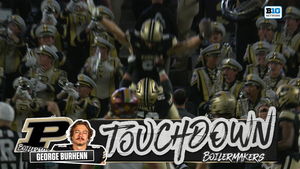 Ryan Browne finds George Burhenn for 15-yd TD pass, giving Purdue lead over Minnesota