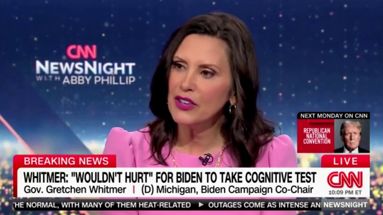 Michigan Gov. Gretchen Whitmer suggests Biden could take cognitive test: 'Don't think it would hurt'