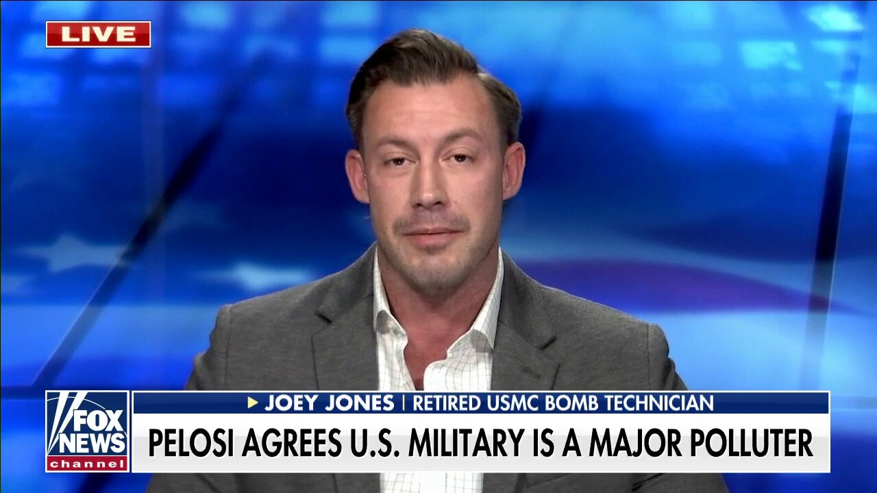 Joey Jones responds to Nancy Pelosi calling US military a major polluter 