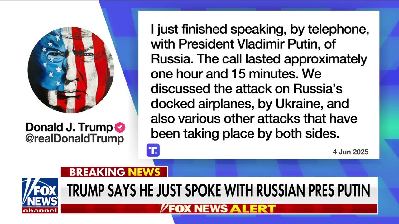 BREAKING: Trump, Putin spoke for over an hour as Russia plans to respond to Ukraine's attack