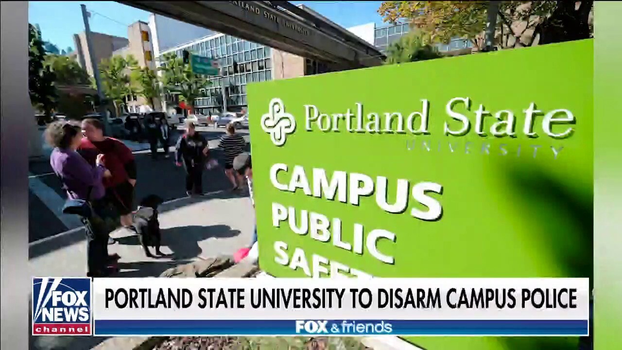 Portland State University disarming campus police in fall 2021