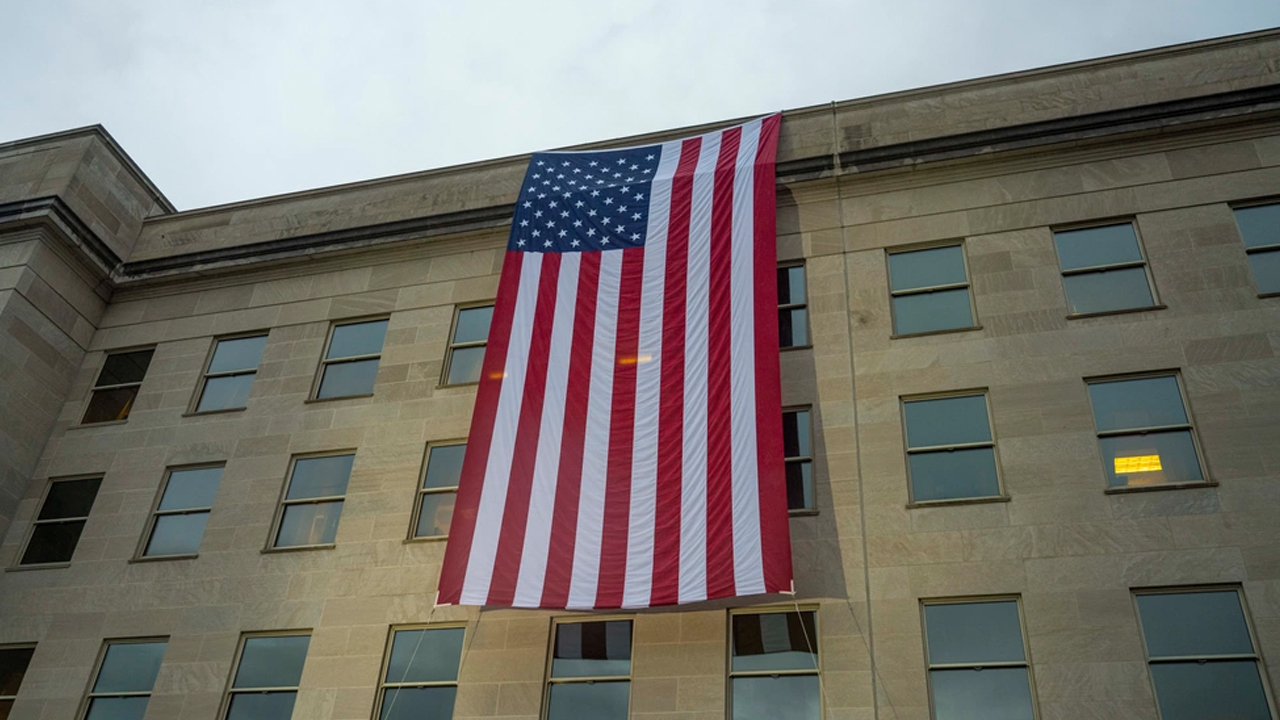 WATCH LIVE: American flag unfurling ceremony held at Pentagon in commemoration of 9/11 attacks