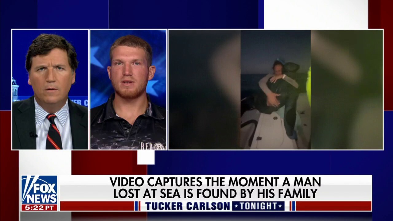 Tucker talks to man who was lost at sea